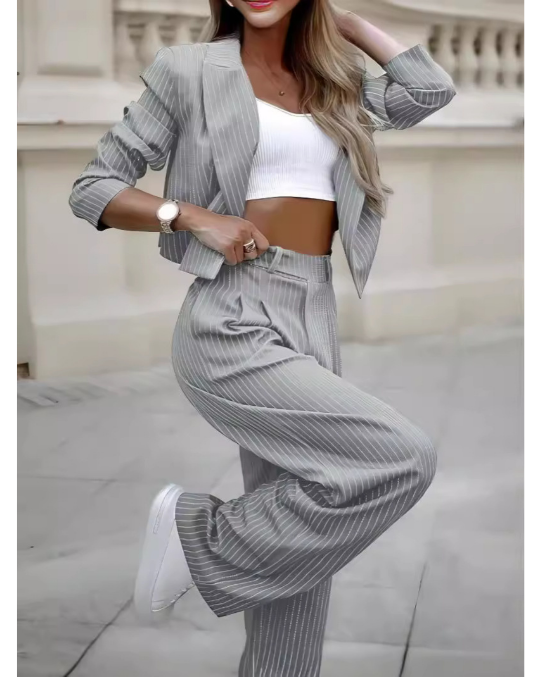 Milan striped suit