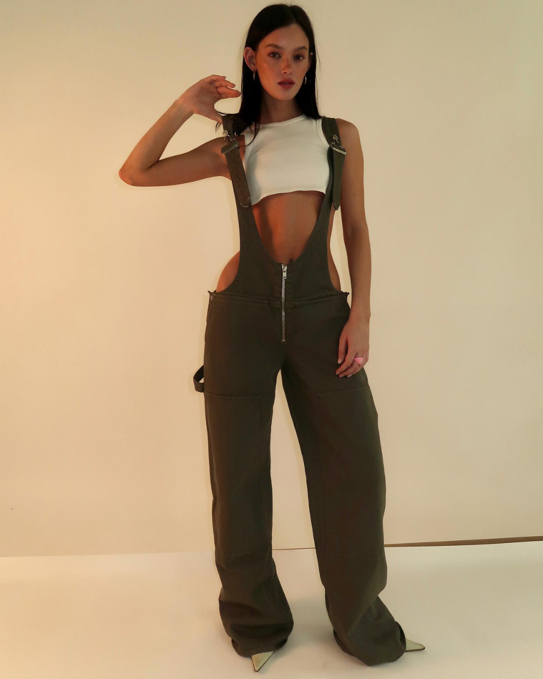 Seoul Y2K denim jumpsuit