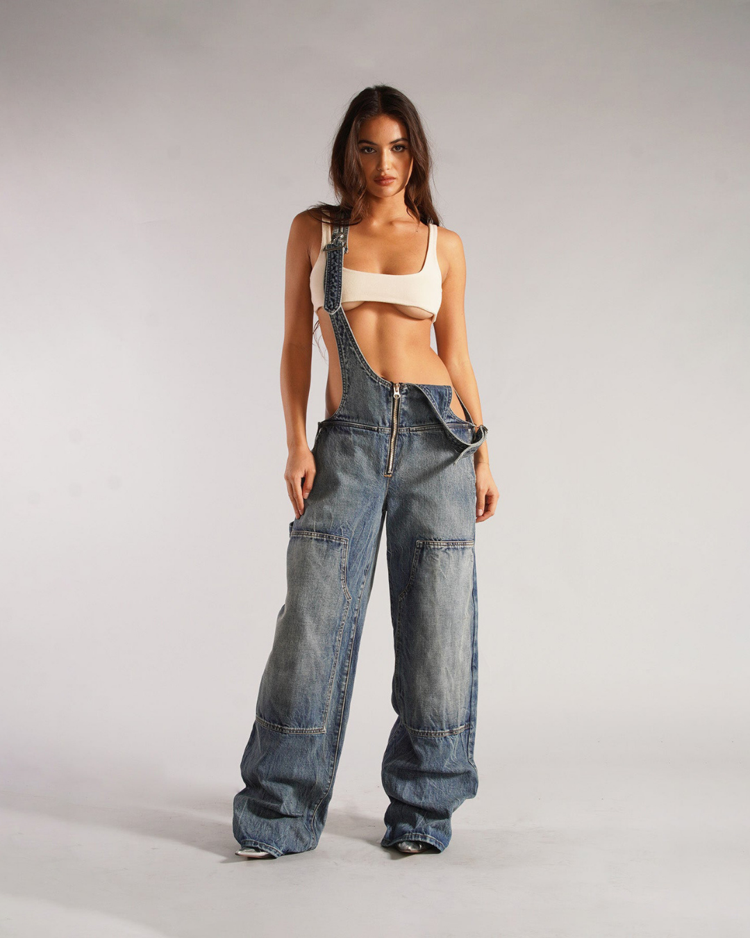 Seoul Y2K denim jumpsuit