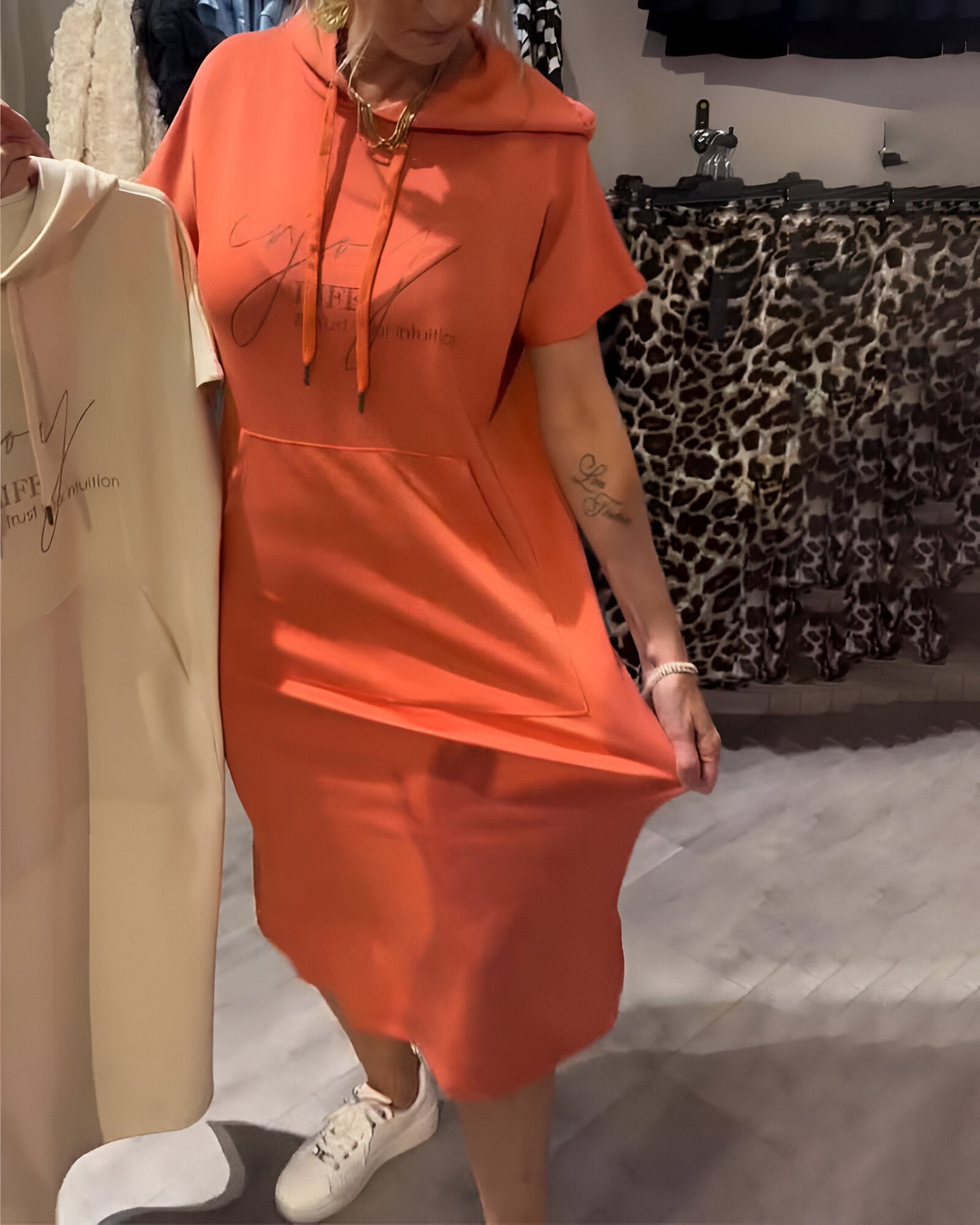 Saskia – Casual Hoodie Dress