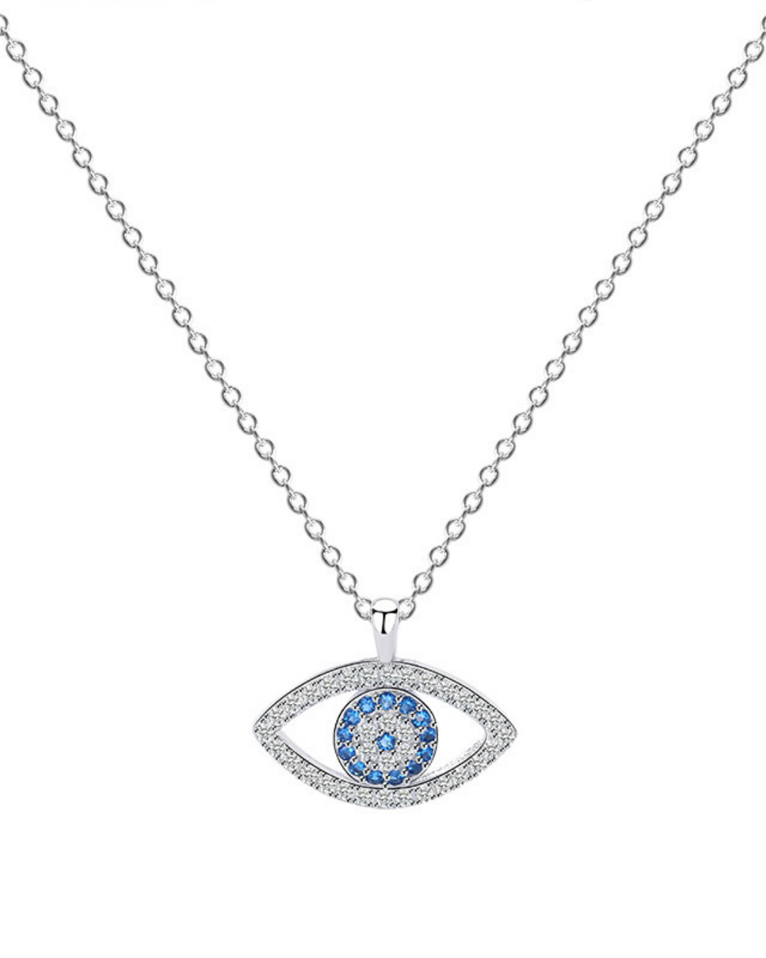 Azure eye necklace