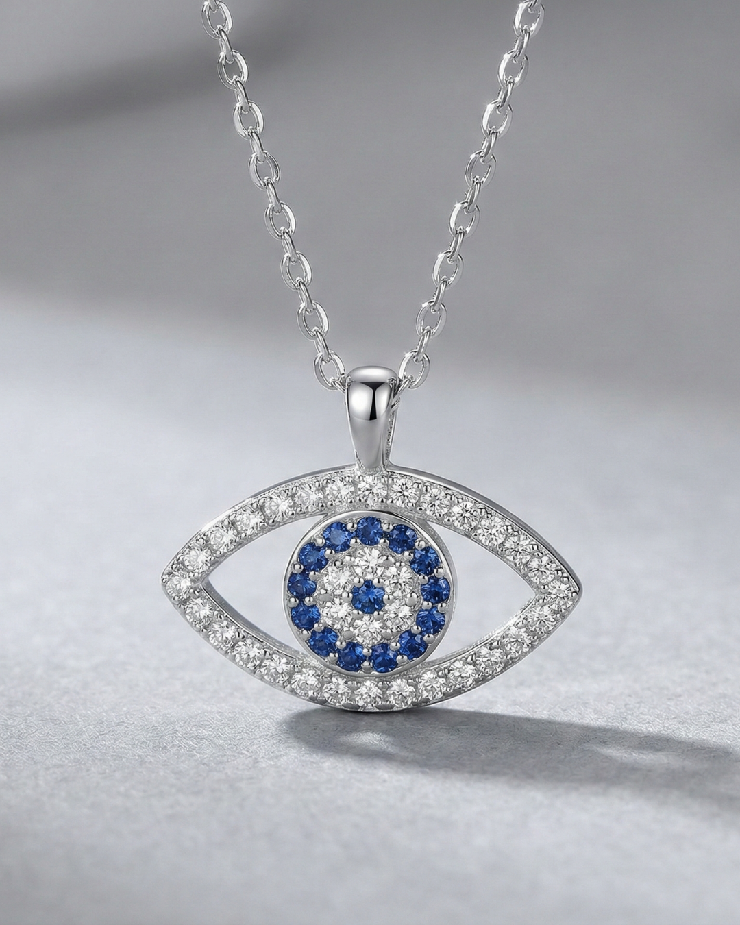 Azure eye necklace