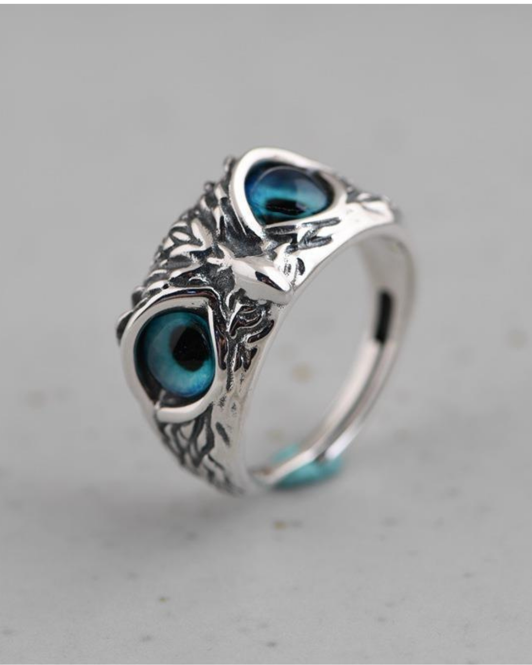 Mystic owl eye ring