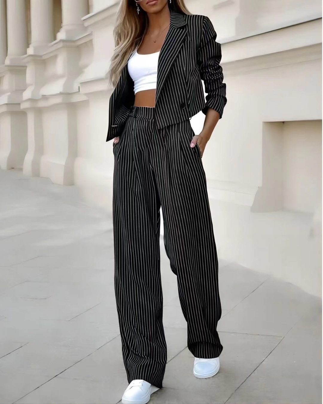 Milan striped suit