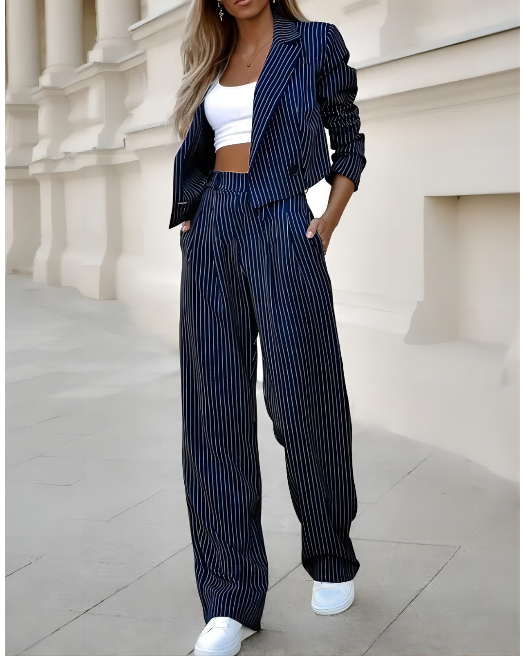 Milan striped suit