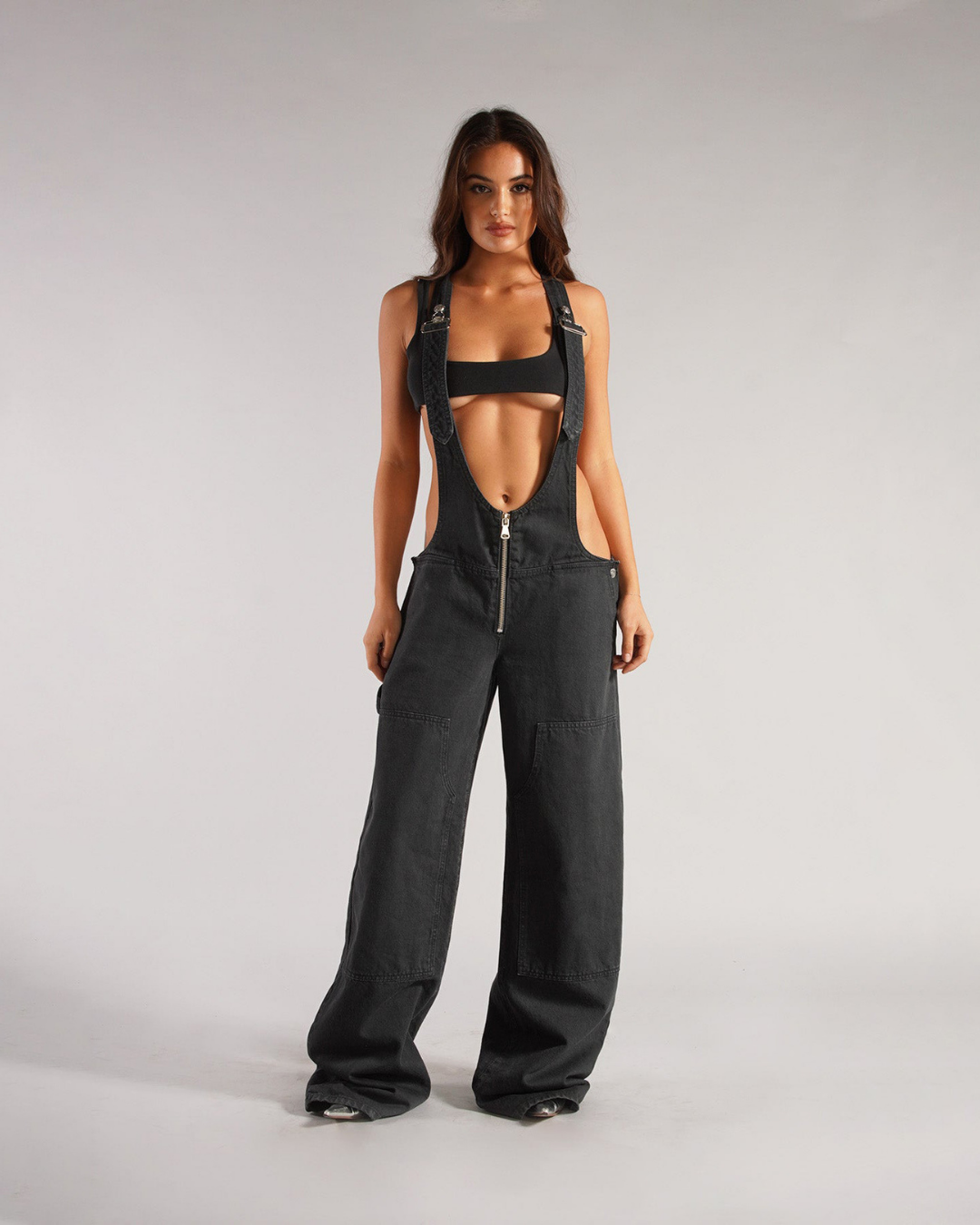 Seoul Y2K denim jumpsuit