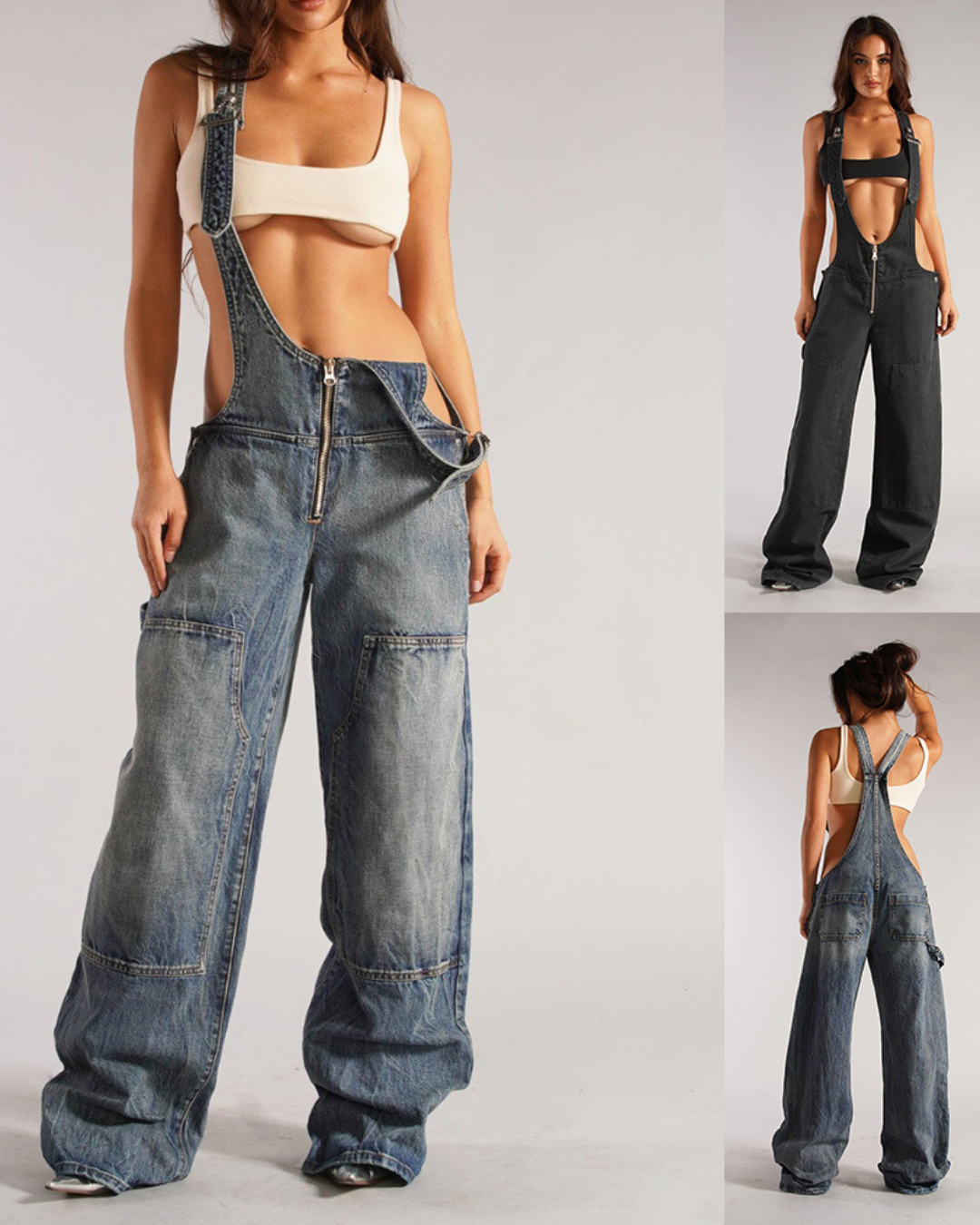 Seoul Y2K denim jumpsuit