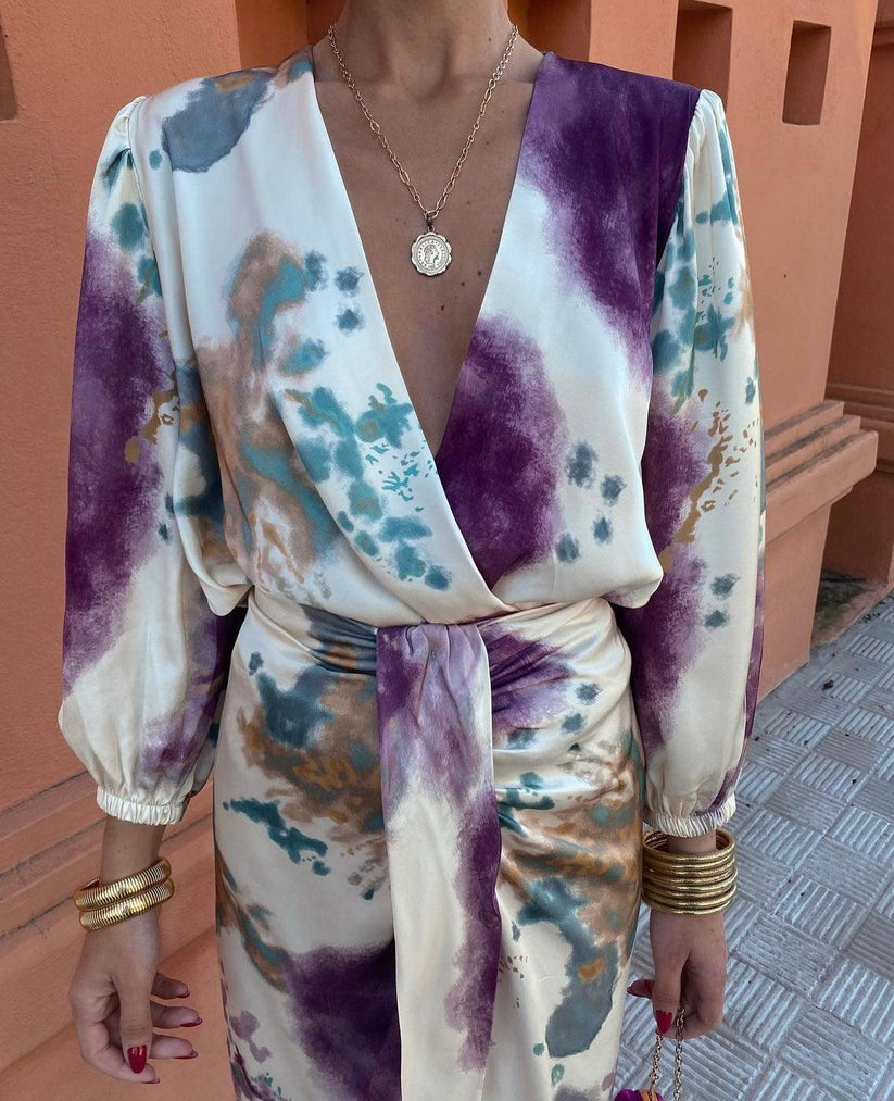 Celeste wrap dress