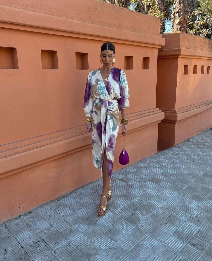 Celeste wrap dress